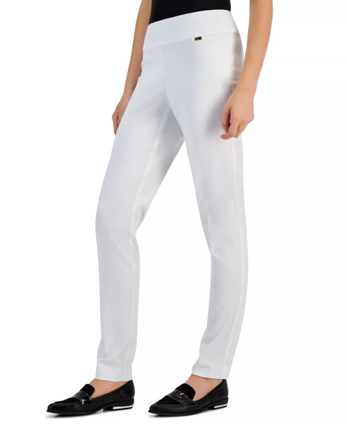 Mid-Rise Petite Tummy-Control Skinny Pants, Petite & Petite Short, Created for Modazone Bright White - 2