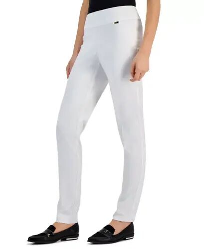 Mid-Rise Petite Tummy-Control Skinny Pants, Petite & Petite Short, Created for Modazone - Bright White - 2