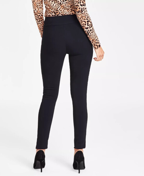 Mid-Rise Petite Tummy-Control Skinny Pants, Petite & Petite Short, Created for Modazone Deep Black - 5