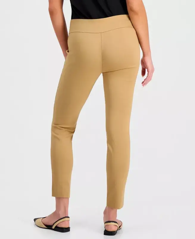 Mid-Rise Petite Tummy-Control Skinny Pants, Petite & Petite Short, Created for Modazone - Warm Toffee - 6