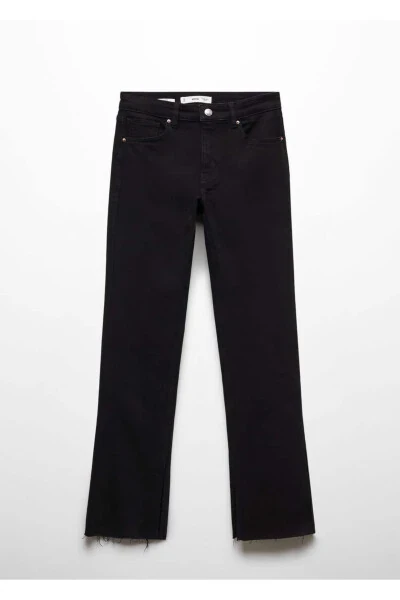 Mid-Rise Slit Straight Leg Jean - 3