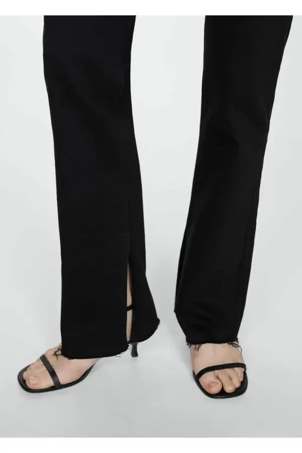 Mid-Rise Slit Straight Leg Jean - 6