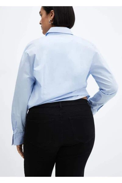 Mid-Rise Slit Straight Leg Jean - 8