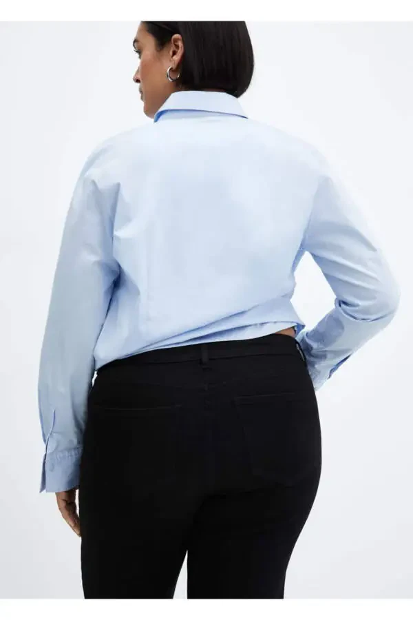 Mid-Rise Slit Straight Leg Jean - 8