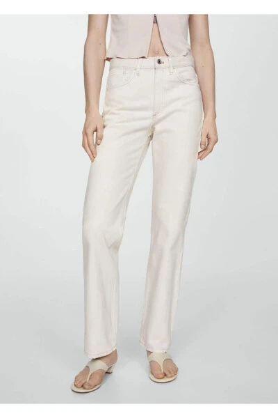 Mid-rise straight leg jean - 1