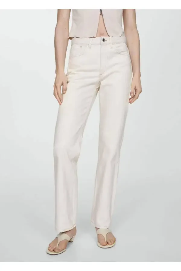 Mid-rise straight leg jean - 1