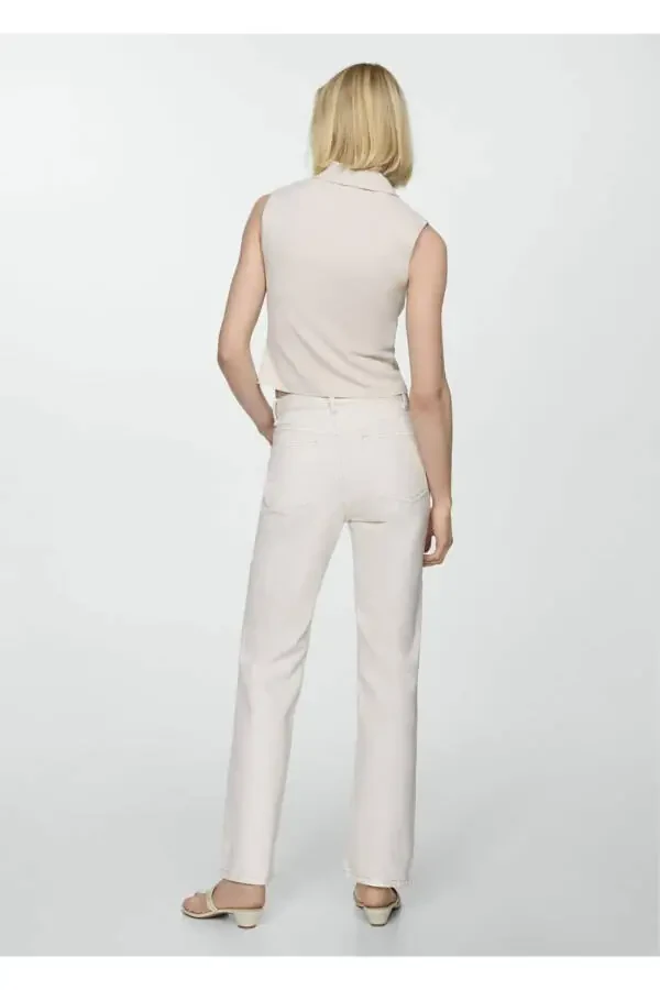 Mid-rise straight leg jean - 4