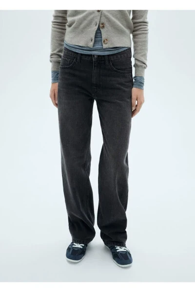 Mid Rise Straight Leg Jean - 5