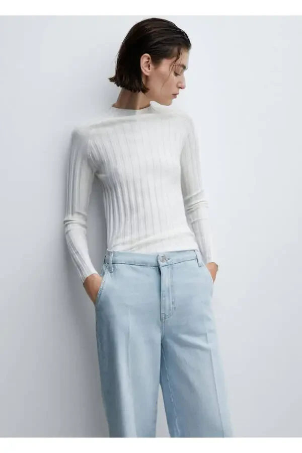 Mid-Rise Straight Leg Jean - 7