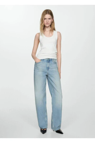 Mid-rise straight leg jeans - 2