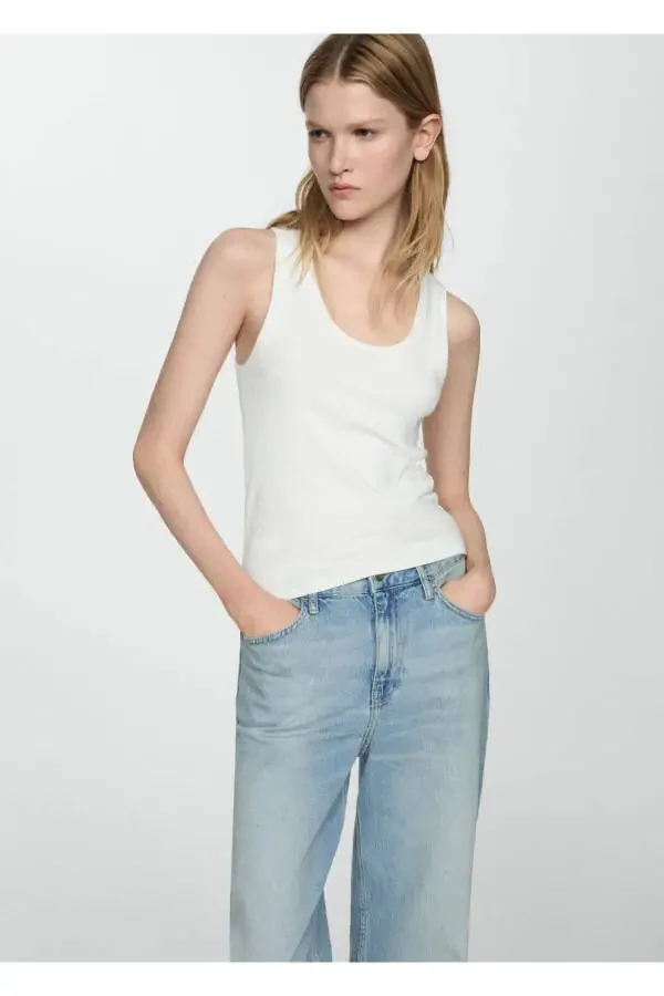 Mid-rise straight leg jeans - 5
