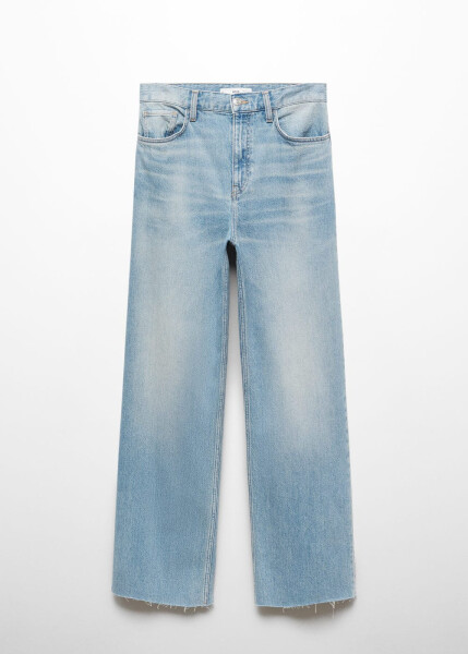 Mid-rise, straight leg jeans - 16