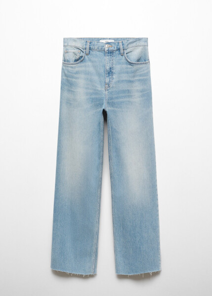 Mid-rise, straight leg jeans - 8