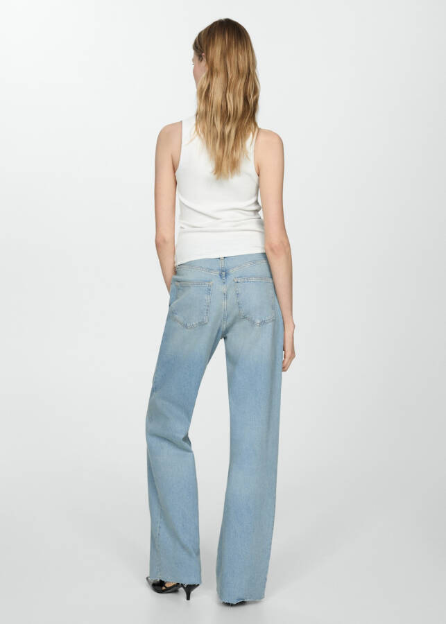 Mid-rise, straight leg jeans - 3