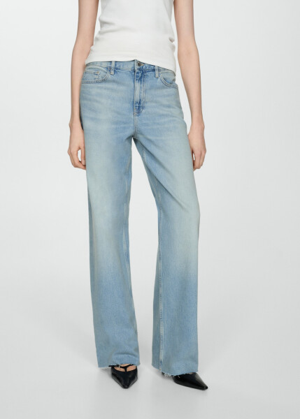 Mid-rise, straight leg jeans - 6