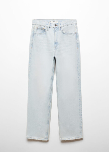 Mid-rise, straight leg jeans - 10