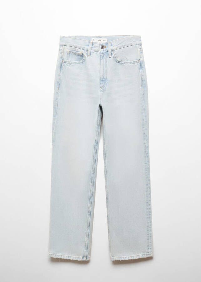 Mid-rise, straight leg jeans - 10