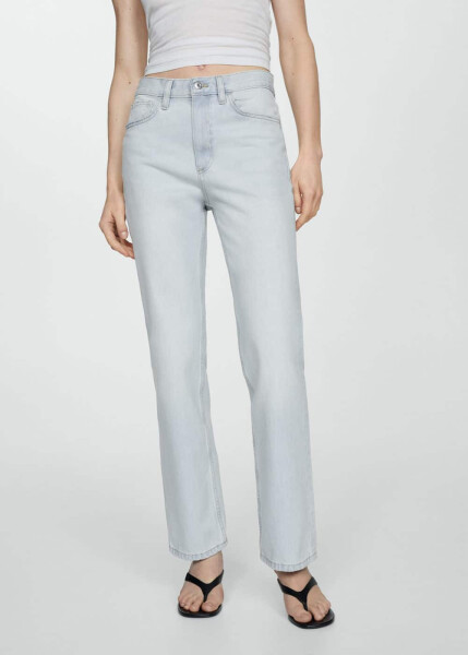 Mid-rise, straight leg jeans - 13