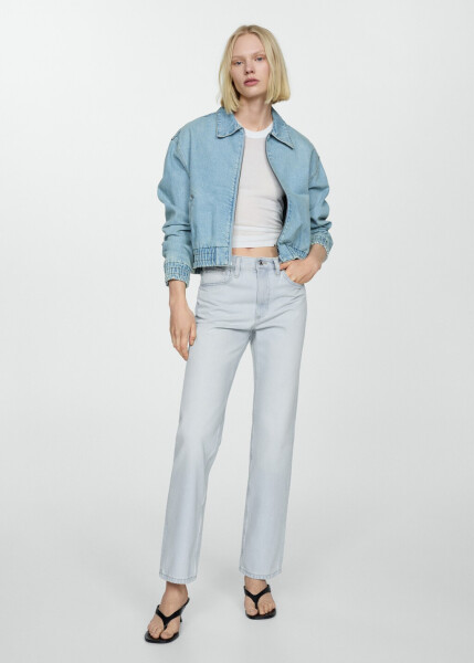 Mid-rise, straight leg jeans - 5