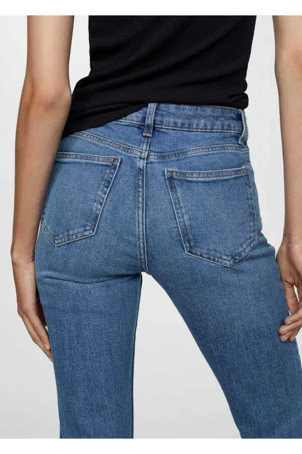 Mid Waist Flare Jean - 6