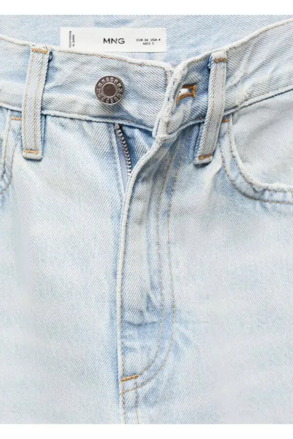 Mid waist regular fit jeans - 6