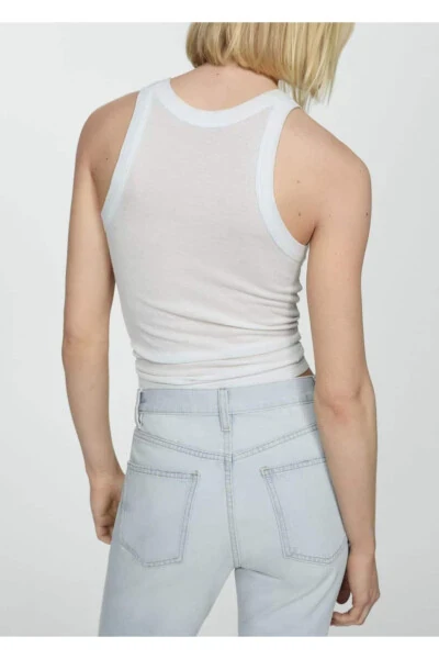 Mid waist regular fit jeans - 8