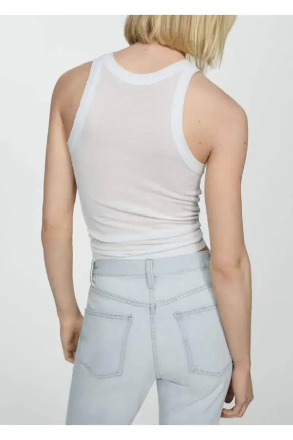 Mid waist regular fit jeans - 8