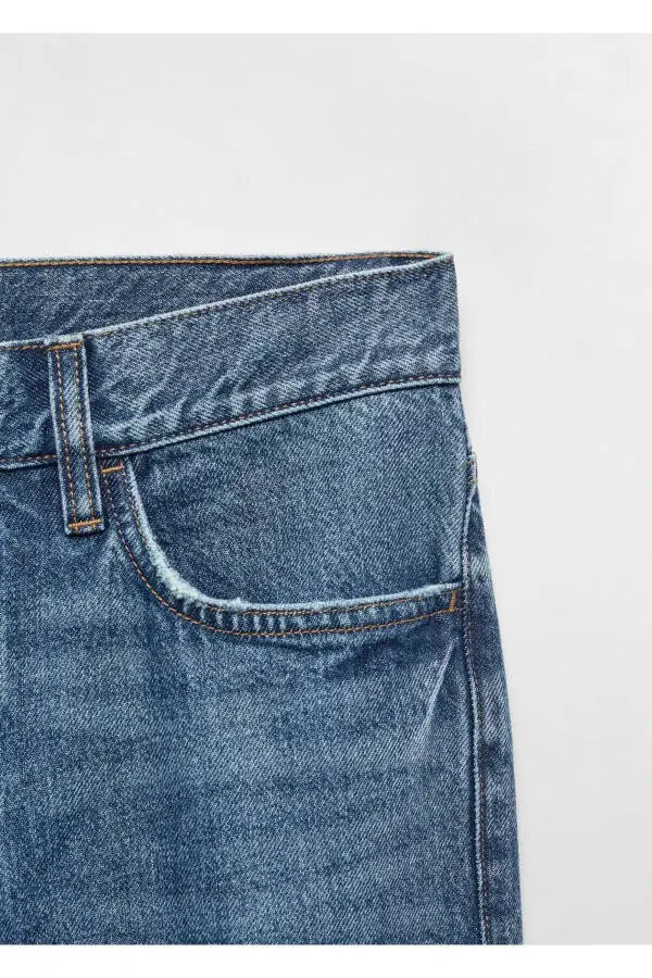 Mid waist straight cut jeans - 3