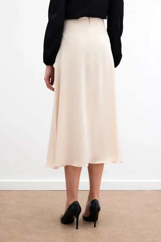 Midi Boy Saten Etek - Bej-BEJ - 6