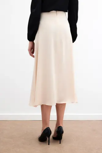 Midi Boy Saten Etek - Bej-BEJ - 6