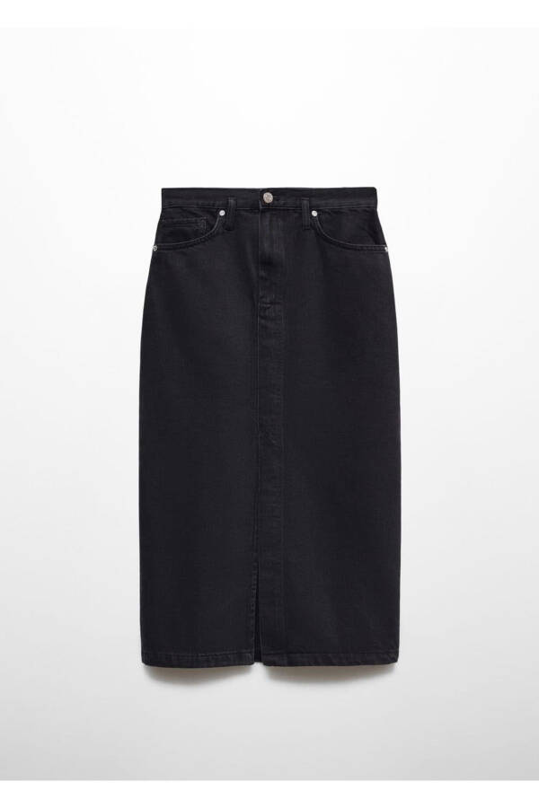 Midi Denim Skirt - 3