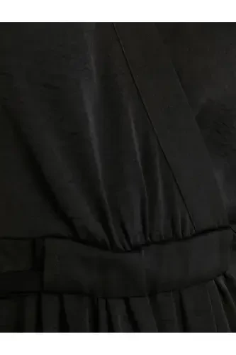 Midi koʻylak V yoqali keng qisqa yengli choʻntakli - 8