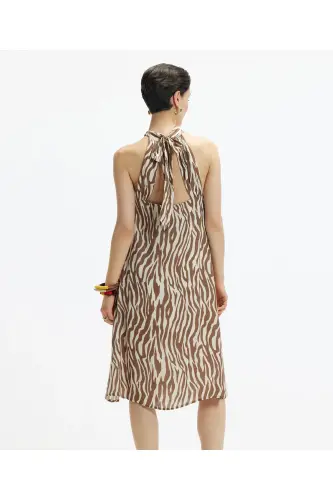 Midi length, tie-up dress - 3