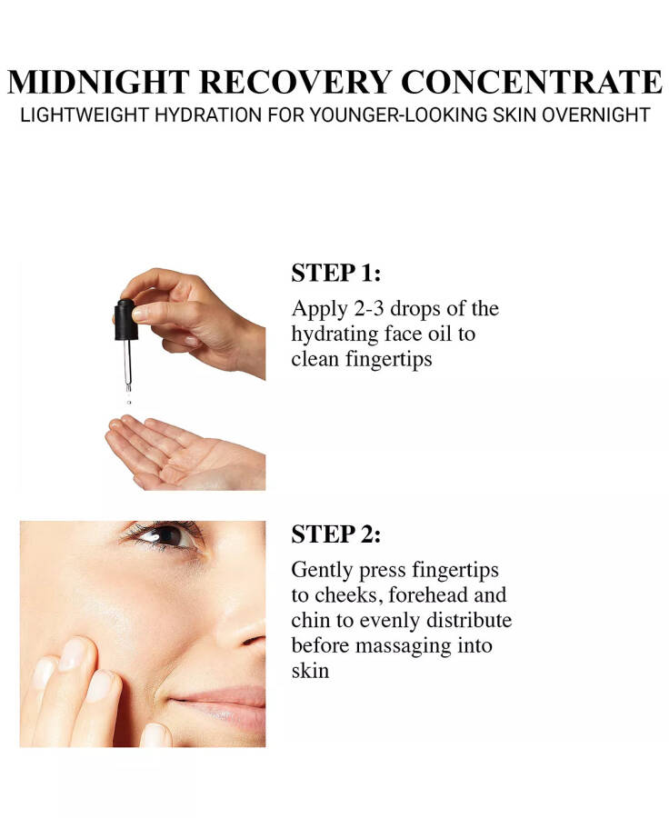 Midnight Recovery Concentrate Moisturizing Face Oil, 0.5-oz. No Color - 6