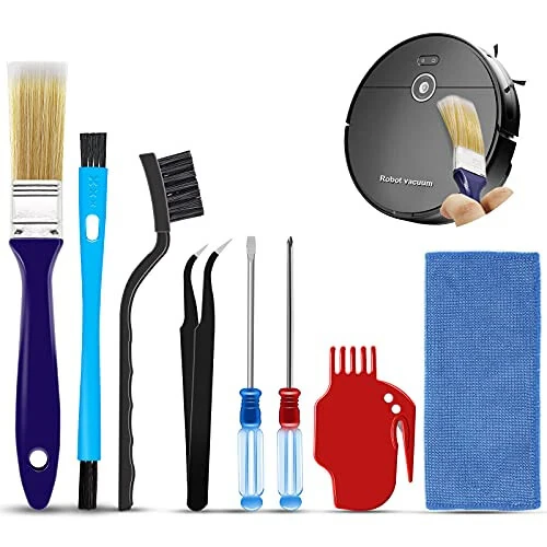 Midukit Vacuum Attachments Accessories for Robot Vacuum Cleaner,Cleaning Brush roll Cleaning Tool Replacement Parts, Part kit Tool for Vacuums Cleaner Replacement Include Vacuum Cleaning Cloth - Midukit
