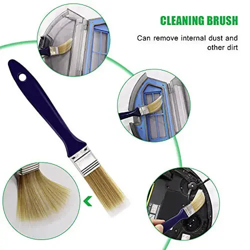 Midukit Vacuum Attachments Accessories for Robot Vacuum Cleaner,Cleaning Brush roll Cleaning Tool Replacement Parts, Part kit Tool for Vacuums Cleaner Replacement Include Vacuum Cleaning Cloth - 3