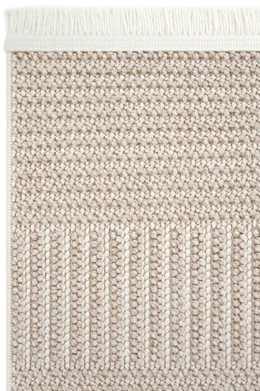 Mikasa Bej Bukle Halı Yumuşak Kabartmalı Dört Mevsim Yatak Odası Ev Oda Oturma Odası Salon Halısı-Bej Beyaz 1 - 4