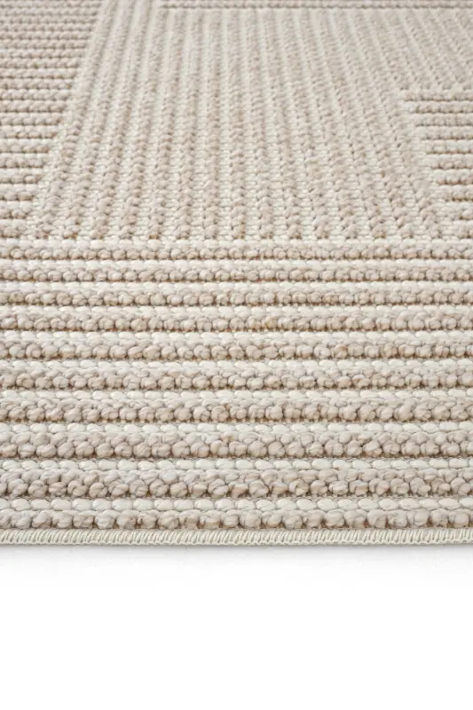 Mikasa Bej Bukle Halı Yumuşak Kabartmalı Dört Mevsim Yatak Odası Ev Oda Oturma Odası Salon Halısı-Bej Beyaz 1 - 7