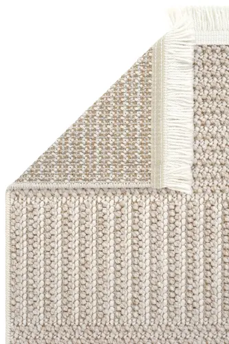 Mikasa Bej Bukle Halı Yumuşak Kabartmalı Dört Mevsim Yatak Odası Ev Oda Oturma Odası Salon Halısı-Bej Beyaz 1 - 5