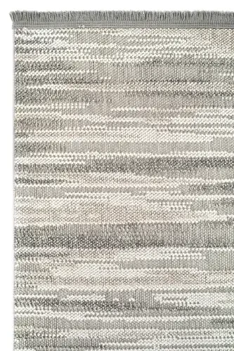 Mikasa Mks 01 Gray White Soft Touch Carpet Rug Living Room Hallway Cut Runner Weaving Machine Carpet-Gray White - 5