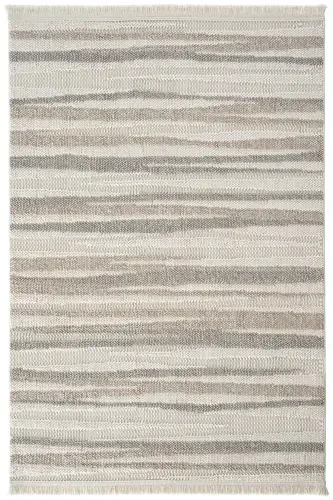 Mikasa Mks 02 White Beige Soft Touch Carpet Rug Living Room Hallway Cut Runner Woven Machine Carpet-White Beige - 5