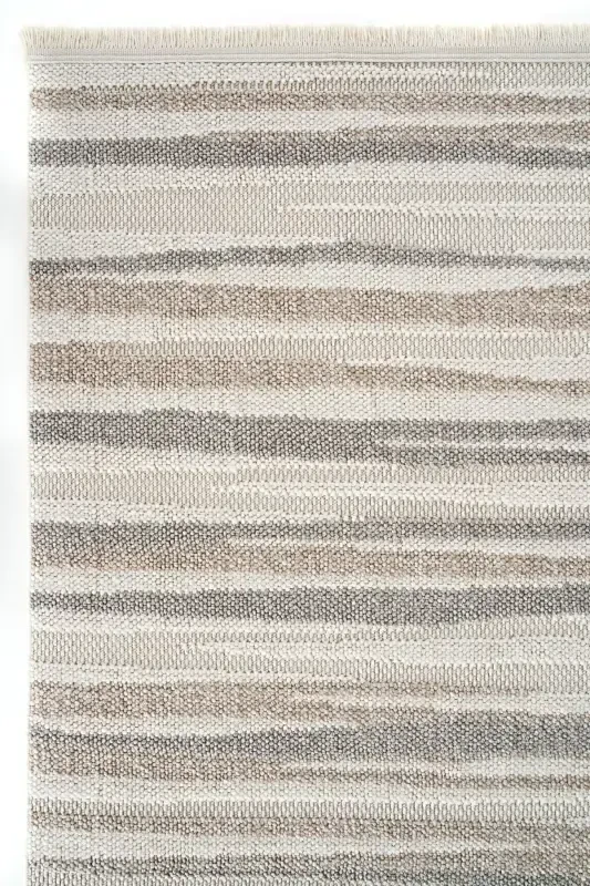 Mikasa Mks 02 White Beige Soft Touch Carpet Rug Living Room Hallway Cut Runner Woven Machine Carpet-White Beige - 7