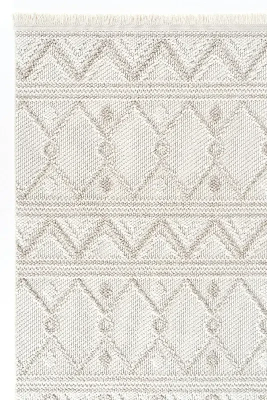 Mikasa Mks 03 White Beige Soft Touch Rug Carpet Living Room Hallway Runner Woven Machine Carpet-White Beige 1 - 2