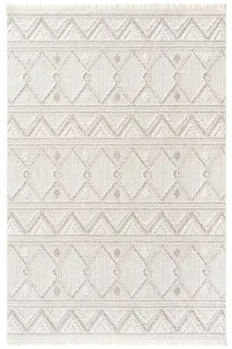 Mikasa Mks 03 White Beige Soft Touch Rug Carpet Living Room Hallway Runner Woven Machine Carpet-White Beige 1 - 4