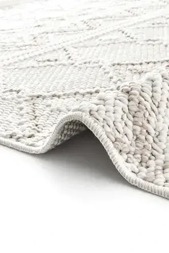 Mikasa Mks 03 White Beige Soft Touch Rug Carpet Living Room Hallway Runner Woven Machine Carpet-White Beige 1 - 5