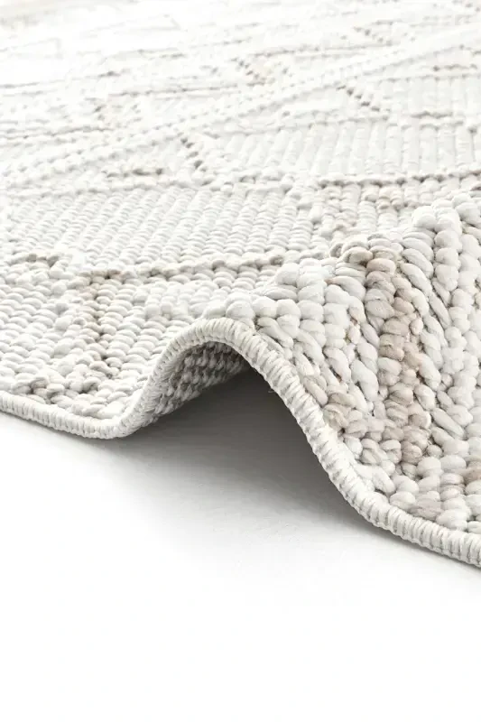 Mikasa Mks 03 White Beige Soft Touch Rug Carpet Living Room Hallway Runner Woven Machine Carpet-White Beige 1 - 5