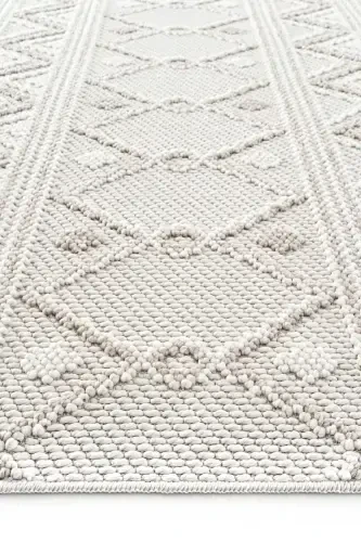 Mikasa Mks 03 White Beige Soft Touch Rug Carpet Living Room Hallway Runner Woven Machine Carpet-White Beige 1 - 6