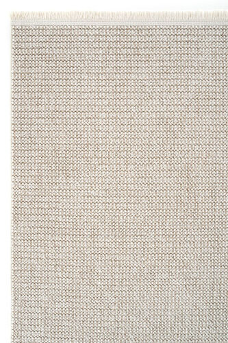 Mikasa Mks Plain Bej Yumuşak Dokulu Halı Kilim Salon Koridor Kesme Yolluk Dokuma Makine Halısı - Bej - 3