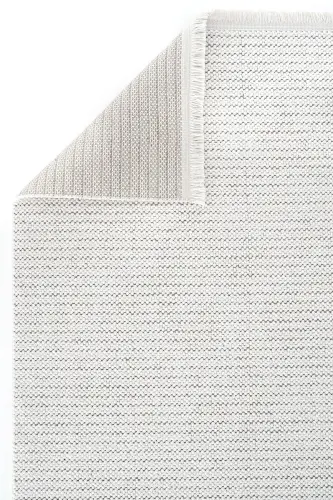 Mikasa Mks Plain Beyaz Yumuşak Dokulu Halı Kilim Salon Koridor Kesme Yolluk Dokuma Makine Halısı - Beyaz - 5