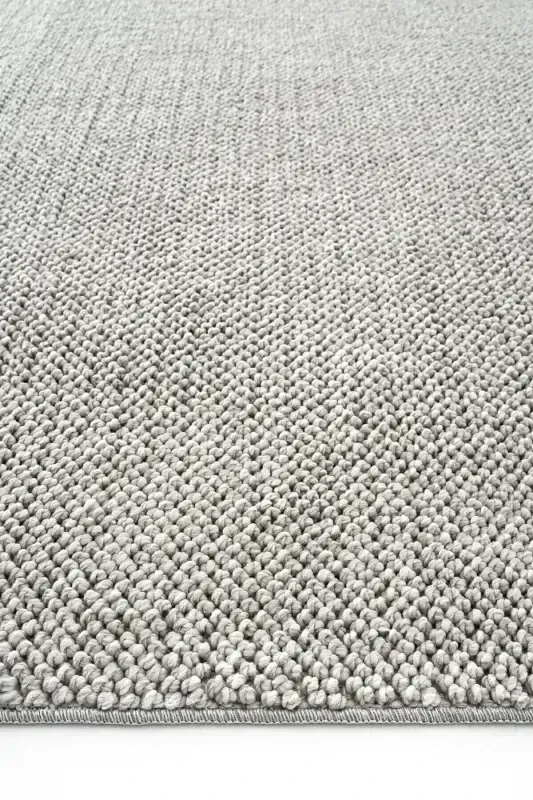 Mikasa Mks Plain Kulrang Yumshoq Dokulu Gilam Kilim Salon Koridor Kesma Yo'lak To'quv Mashina Gilami-Kulrang - 2